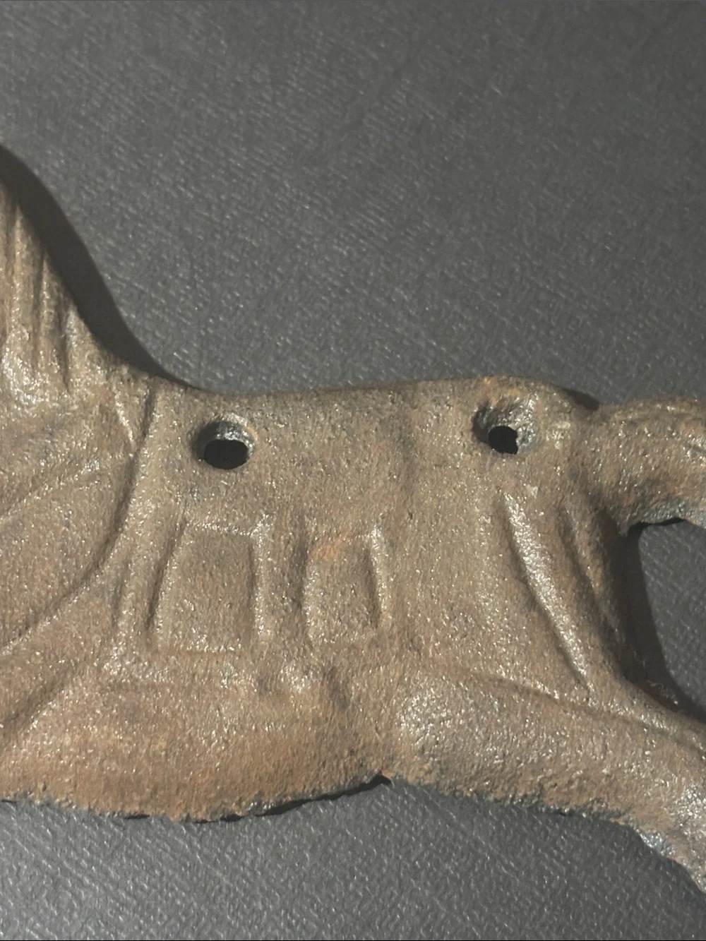 Vintage cast iron multi wall hook rocking horse equestrian decor